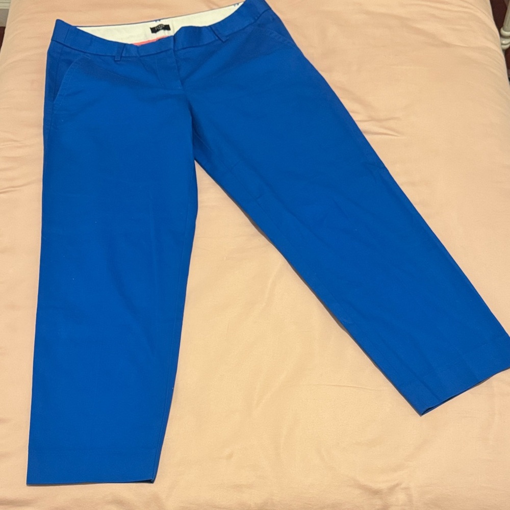 J. Crew Vibrant Blue City Fit Pants